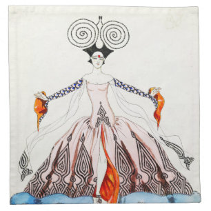 Georges Barbier Art Deco Fashion Napkins