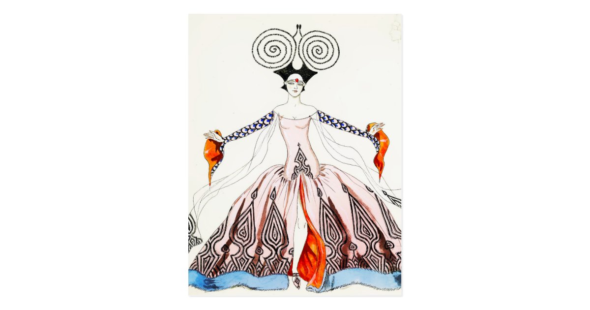 georges barbier art deco fashion postcard r742118b4c80546a192975d76db3f0ff8 vgbaq 8byvr 630