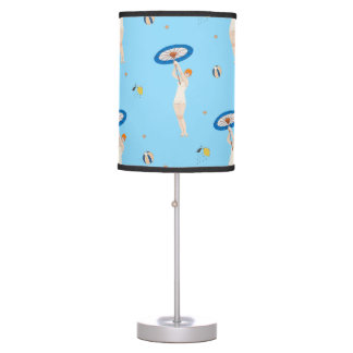 Georges Barbier Au Lido 1924 Fashion Illustration Table Lamp