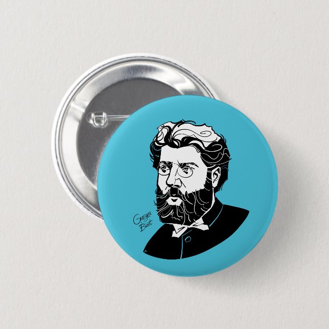 Georges Bizet Button (Front & Back)