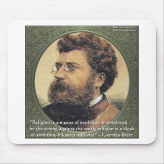 Georges Bizet Religion Shame Quote Gifts & Cards Mouse Pad
