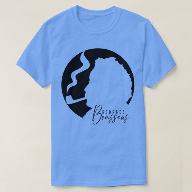 Georges Brassens Hommage T-Shirt (Design Front)