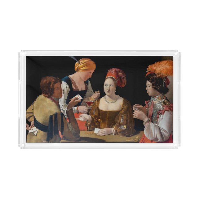 Georges de la Tour - Cheat with Ace of Diamonds Acrylic Tray (Front)