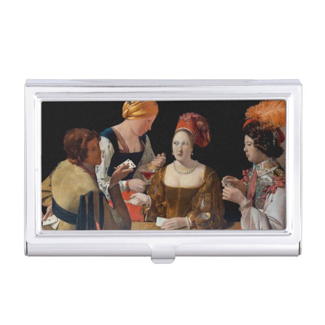 Georges de la Tour - Cheat with Ace of Diamonds Business Card Case (Front)