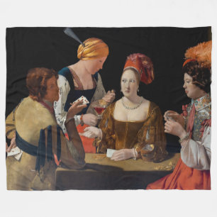 Georges de la Tour - Cheat with Ace of Diamonds Fleece Blanket