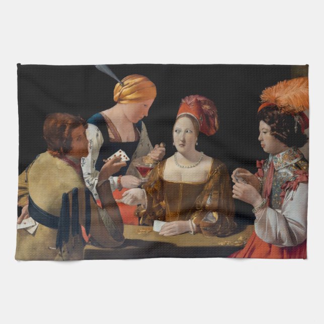 Georges de la Tour - Cheat with Ace of Diamonds Kitchen Towel (Horizontal)