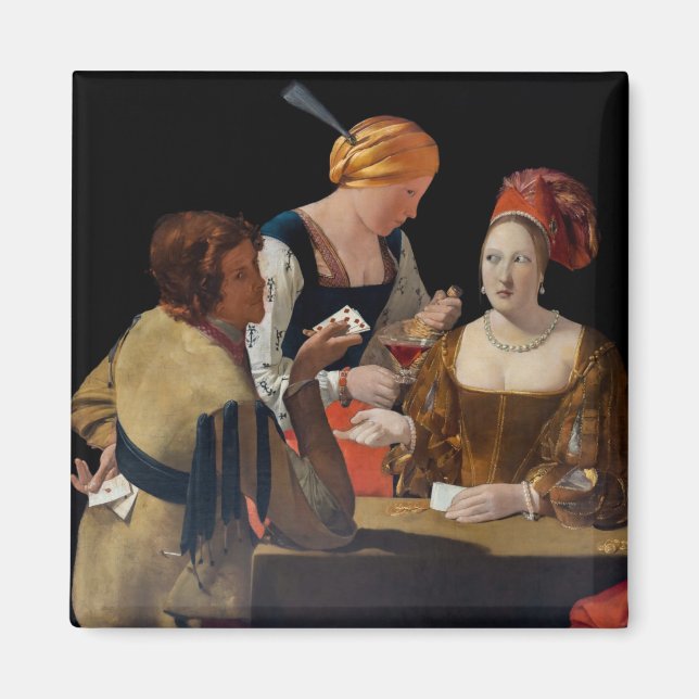 Georges de la Tour - Cheat with Ace of Diamonds Magnet (Front)