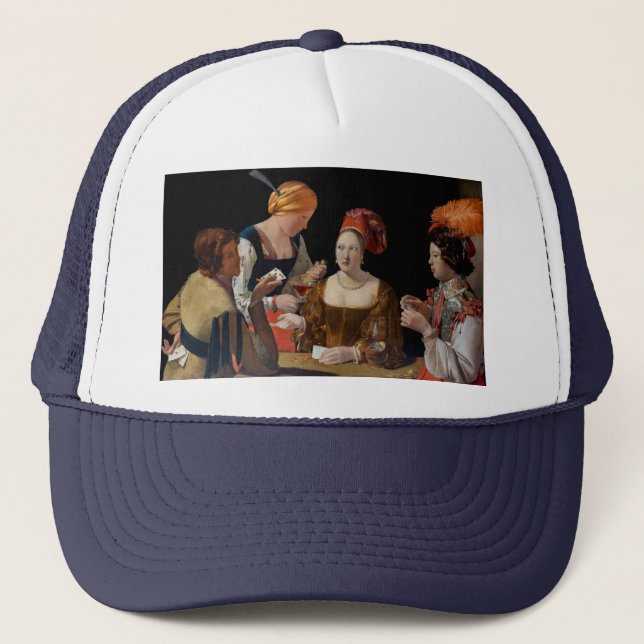 Georges de la Tour - Cheat with Ace of Diamonds Trucker Hat (Front)