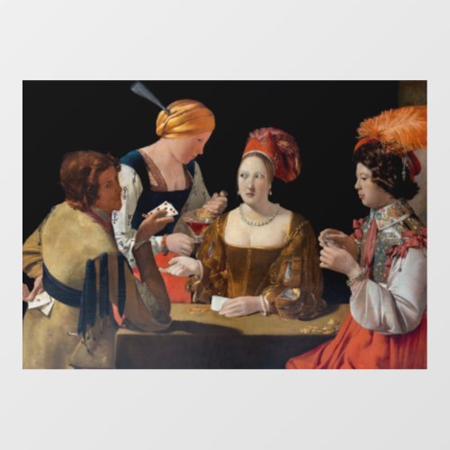 Georges de la Tour _ Cheat with Ace of Diamonds Wall Decal