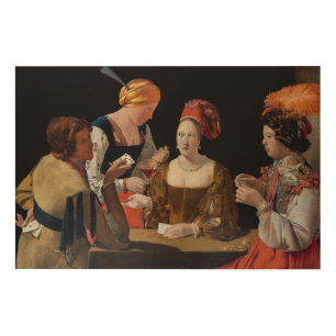 Georges de la Tour - Cheat with Ace of Diamonds Wood Wall Art