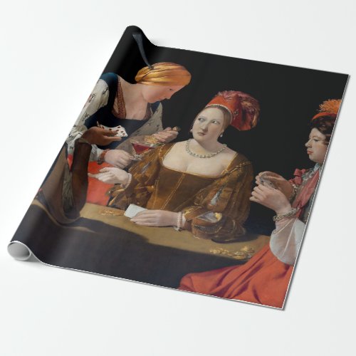 Georges de la Tour _ Cheat with Ace of Diamonds Wrapping Paper