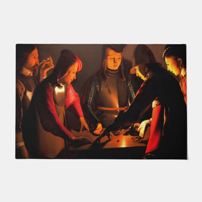 Georges de la Tour - The Dices Players Doormat (Front)