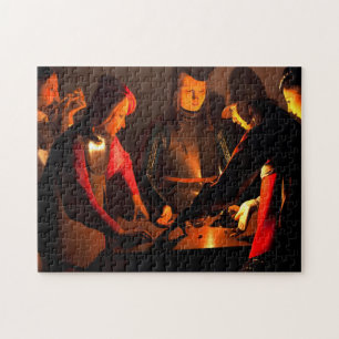 Georges de la Tour - The Dices Players Jigsaw Puzzle