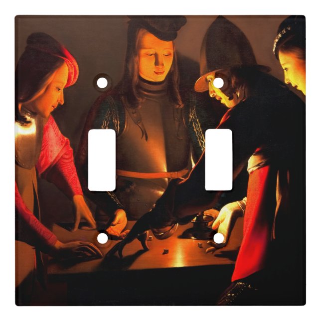 Georges de la Tour - The Dices Players Light Switch Cover (Front)