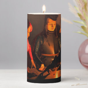 Georges de la Tour - The Dices Players Pillar Candle