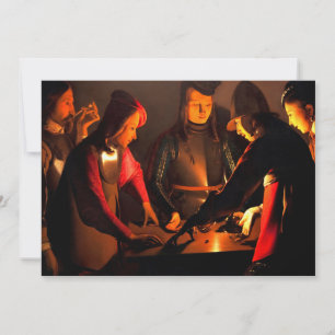 Georges de la Tour - The Dices Players Thank You Card
