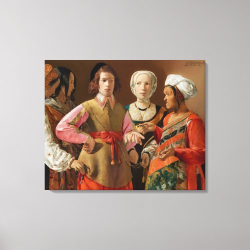 Georges de la Tour _ The Fortune Teller Canvas Print