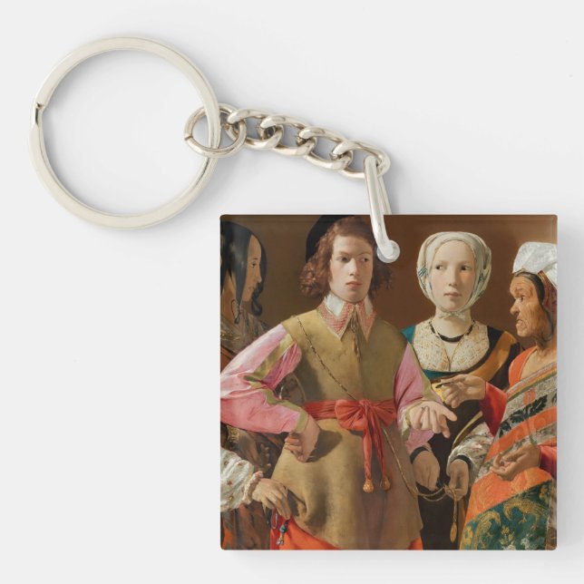 Georges de la Tour - The Fortune Teller Keychain (Front)