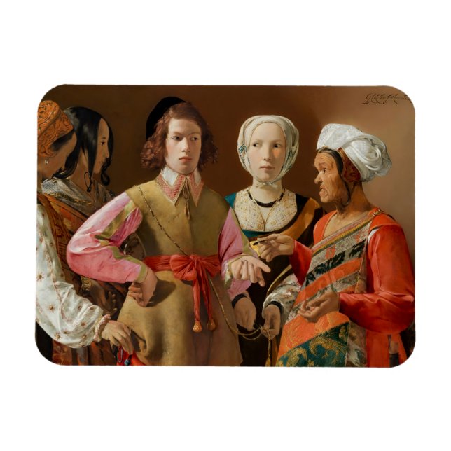 Georges de la Tour - The Fortune Teller Magnet (Horizontal)