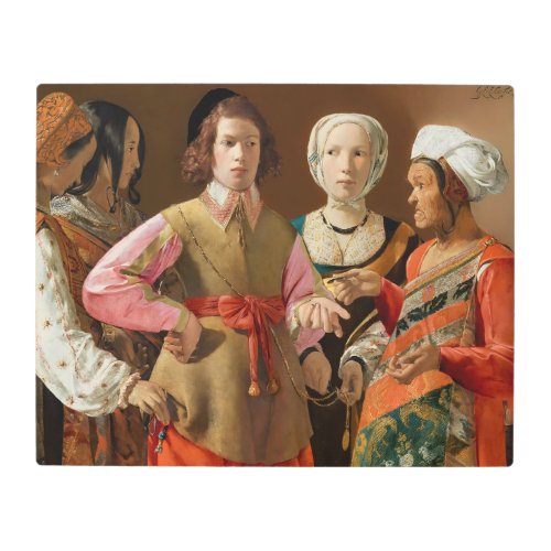 Georges de la Tour _ The Fortune Teller Metal Print