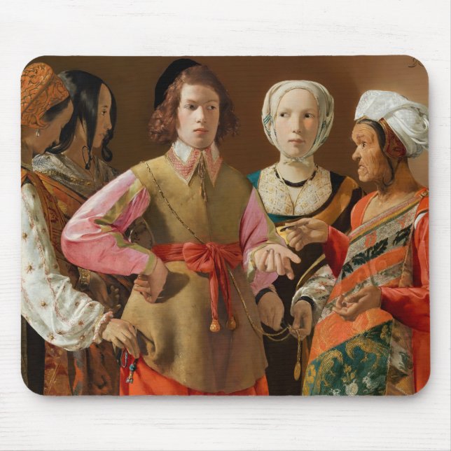 Georges de la Tour - The Fortune Teller Mouse Pad (Front)
