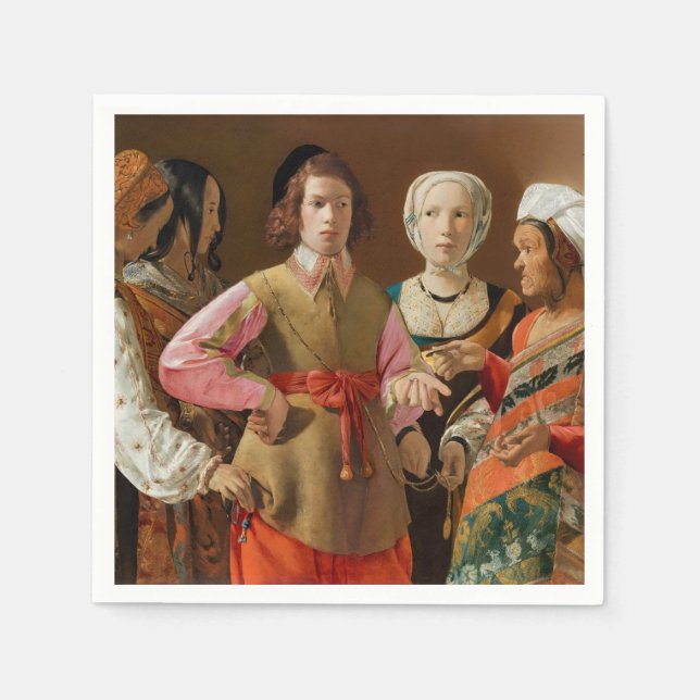 Georges de la Tour - The Fortune Teller Napkins (Front)