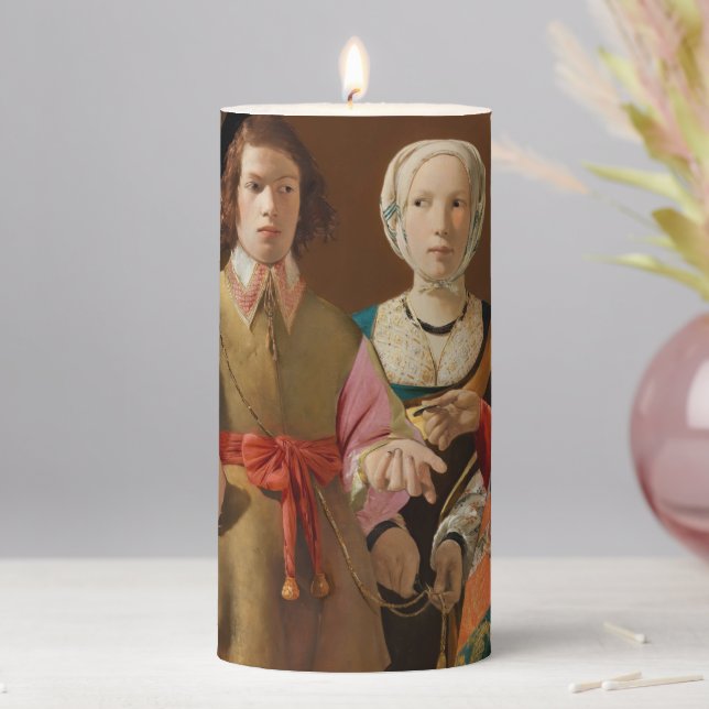 Georges de la Tour - The Fortune Teller Pillar Candle (In Situ)