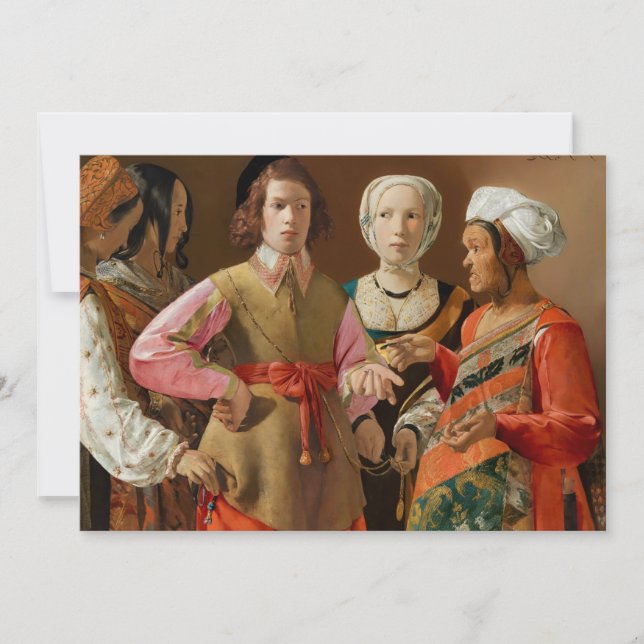 Georges de la Tour - The Fortune Teller Thank You Card (Front)