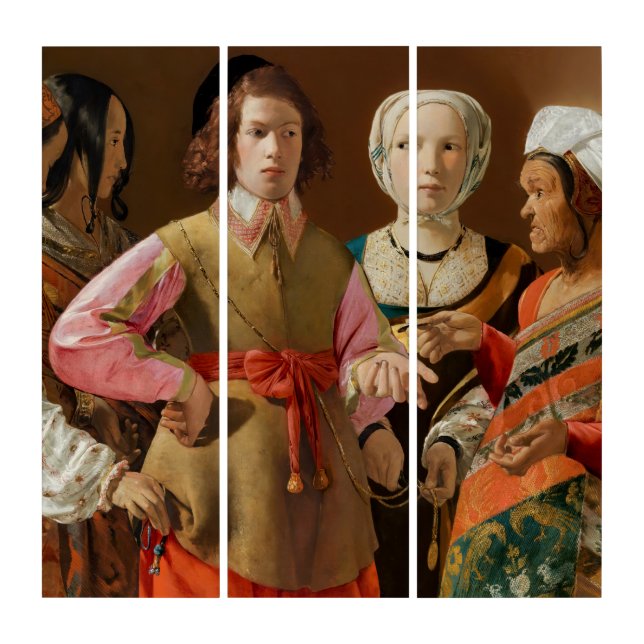 Georges de la Tour - The Fortune Teller Triptych (Front)