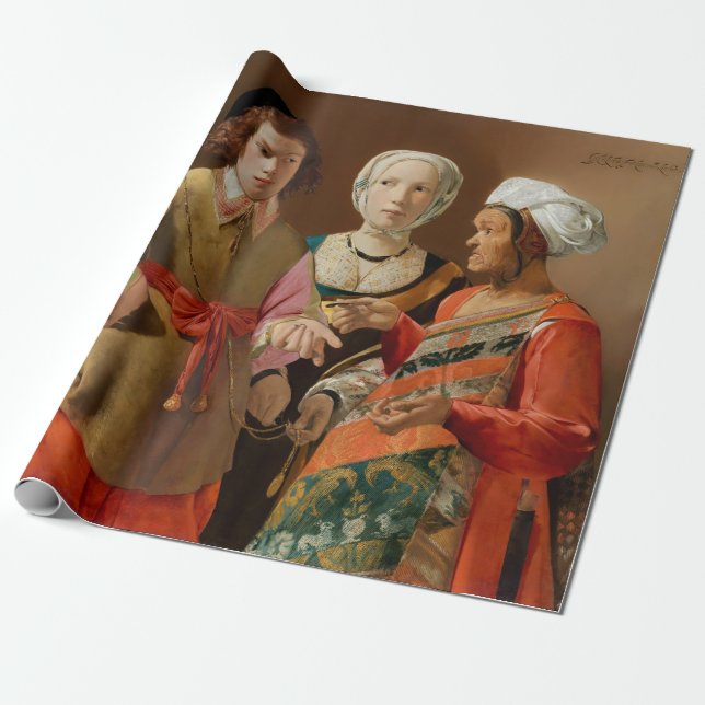 Georges de la Tour - The Fortune Teller Wrapping Paper (Unrolled)