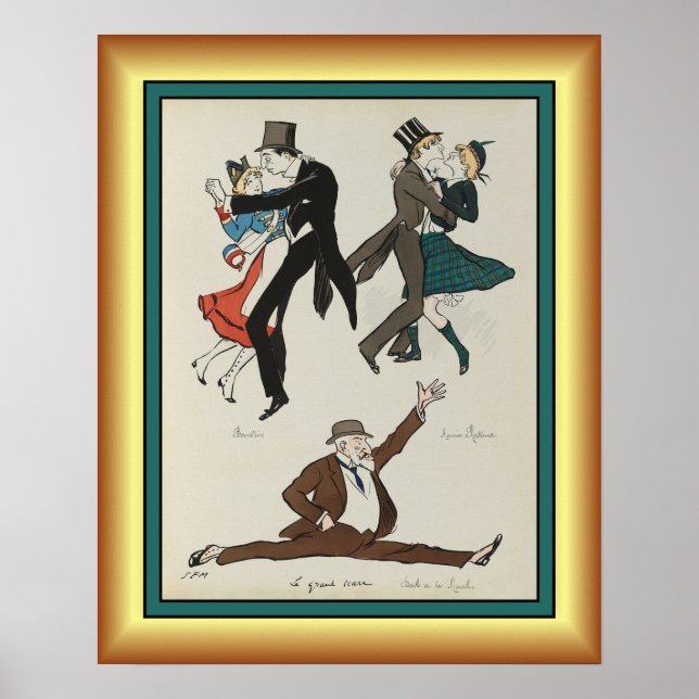 Georges Goursat ~ Paris Belle Epoque ~1913 ~ Poster (Front)