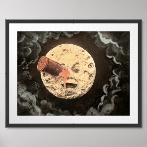 Georges Meliess 1902 film  Le voyage dans la lune Framed Art