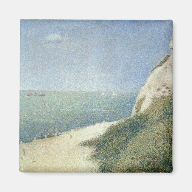 Georges Pierre Seurat | Beach at Bas Butin, Honfle Magnet (Front)