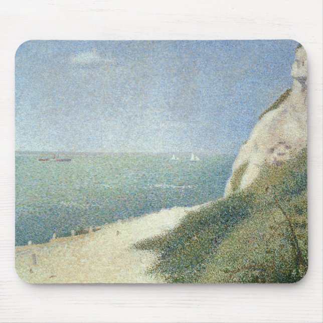 Georges Pierre Seurat | Beach at Bas Butin, Honfle Mouse Pad (Front)
