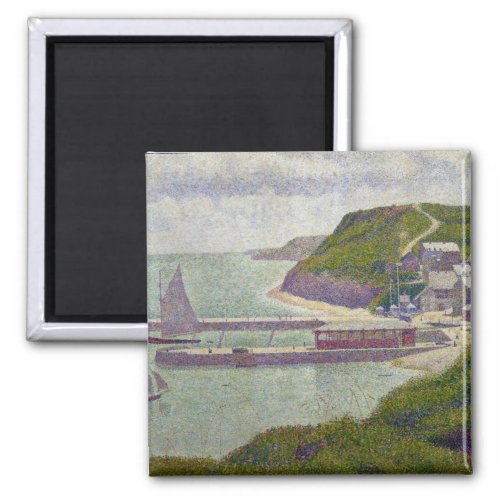 Georges Pierre Seurat  Harbour at Port_en_Bessin  Magnet