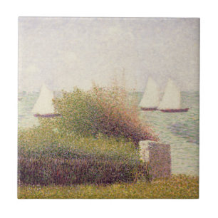 Georges Pierre Seurat La Rade de Grandcamp Tile