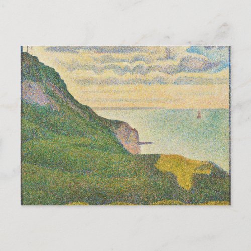 Georges Pierre Seurat  Seascape at Port_en_Bessin Postcard