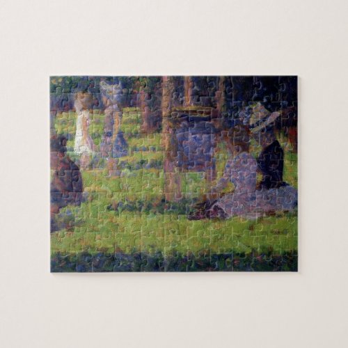 Georges Pierre Seurat  Study for A Sunday Aftern Jigsaw Puzzle
