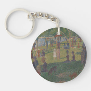 Georges Pierre Seurat   Study for A Sunday on La G Keychain