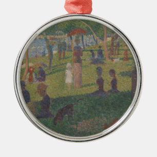 Georges Pierre Seurat   Study for A Sunday on La G Metal Ornament