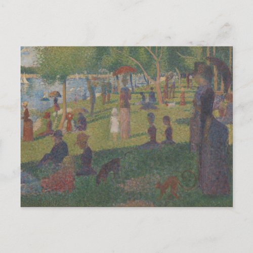 Georges Pierre Seurat  Study for A Sunday on La G Postcard