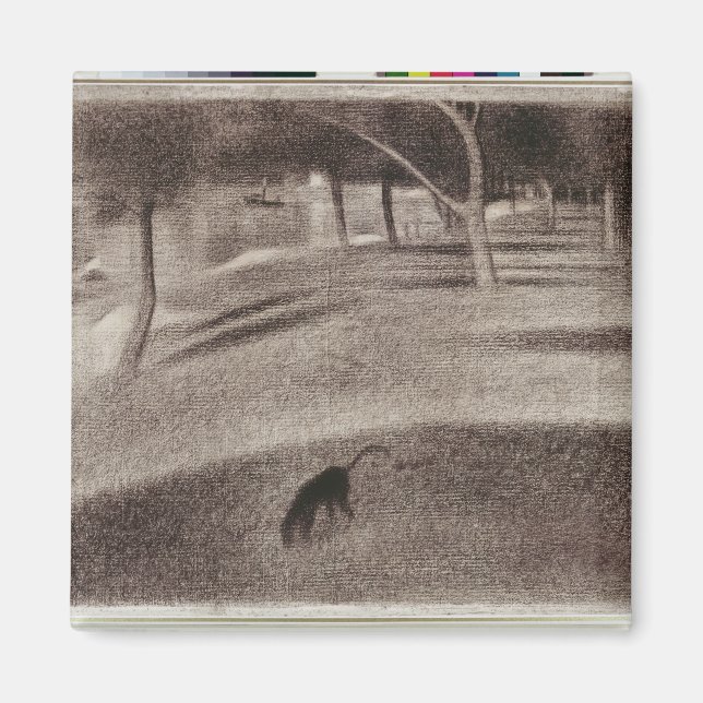 Georges Pierre Seurat | Study for Sunday Afternoon Magnet (Front)