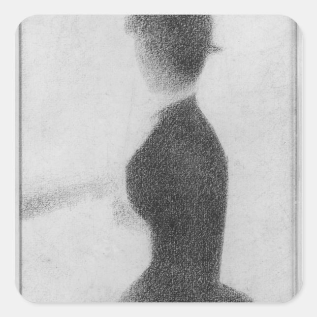 Georges Pierre Seurat | Study for Sunday Afternoon Square Sticker (Front)