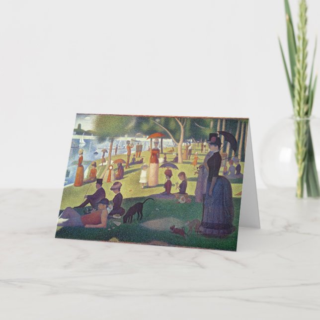 Georges Pierre Seurat | Sunday Afternoon on the Is Card (Front)