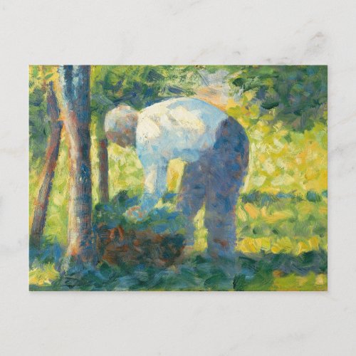 Georges Pierre Seurat  The Gardener Postcard