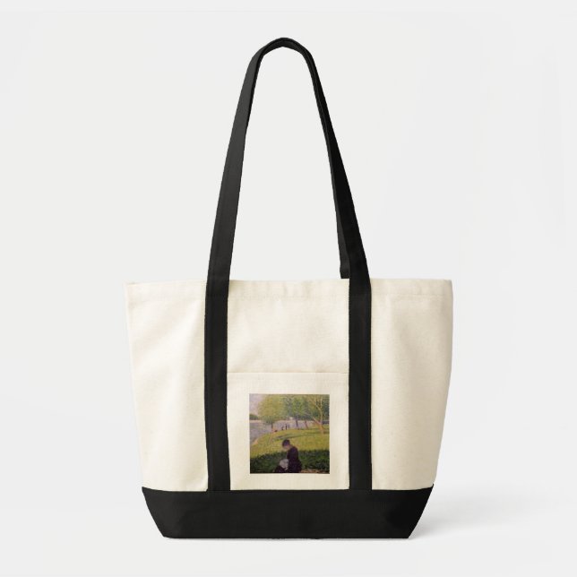 Georges Pierre Seurat | The seamstress, or Sunday  Tote Bag (Front)