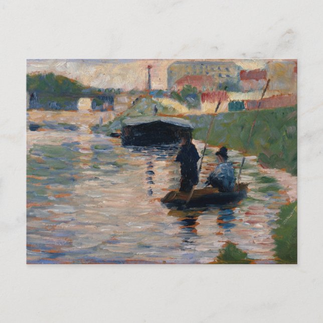 Georges Pierre Seurat | View of the Seine Postcard (Front)