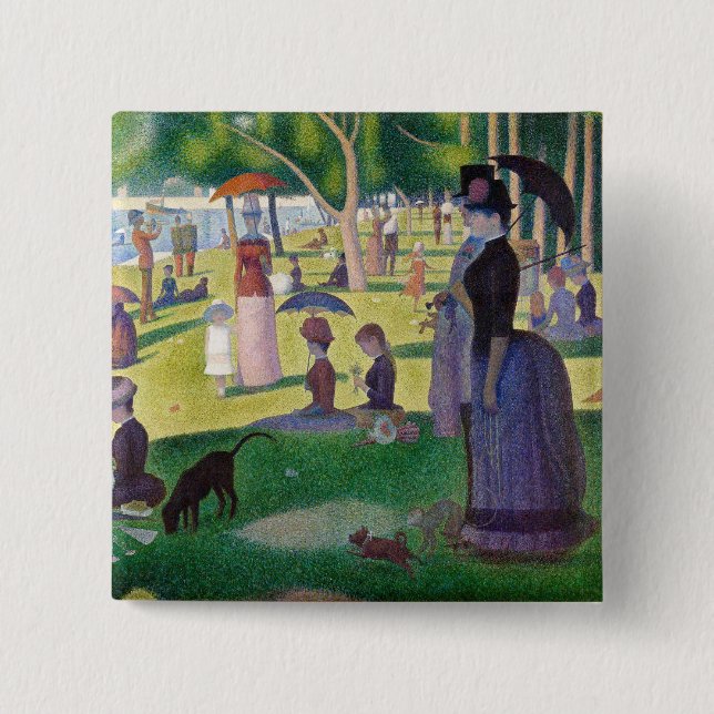 Georges Seurat - A Sunday on La Grande Jatte Button (Front)
