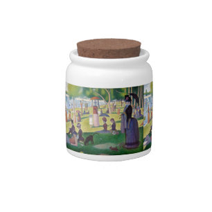 Georges Seurat - A Sunday on La Grande Jatte Candy Jar