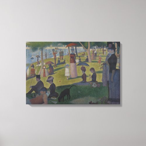 Georges Seurat _ A Sunday on La Grande Jatte Canvas Print